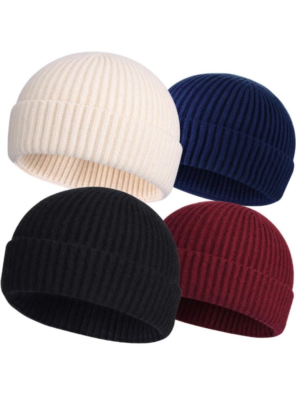 Cozy Knit Wool Fisherman Beanie for Men | Warm Winter Watch Cap Hat